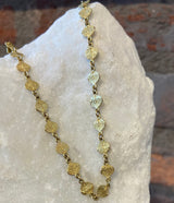Ross Andrews Yellow Gold Aspen Leaf Necklace