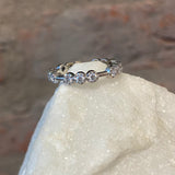 Ross Andrews White Gold with 15 Diamond Band