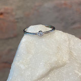 Ross Andrews White Gold and Single Diamond Band
