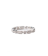 Sethi Couture White Diamond and White Gold Eternity Band