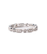 Sethi Couture White Diamond and White Gold Eternity Band