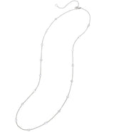 Sethi Couture Cien Rose Cut Diamond and White Gold Chain Necklace