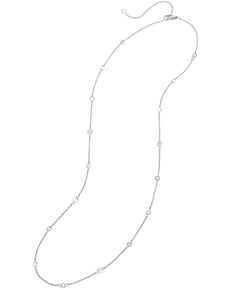 Sethi Couture Cien Rose Cut Diamond and White Gold Chain Necklace