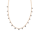 Sethi Couture Rose Gold and Black Diamond "Adeline" Necklace