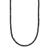 Sethi Couture Faceted Black Diamond Necklace - 18"