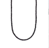 Sethi Couture Noir Faceted Black Diamond Necklace - 18"