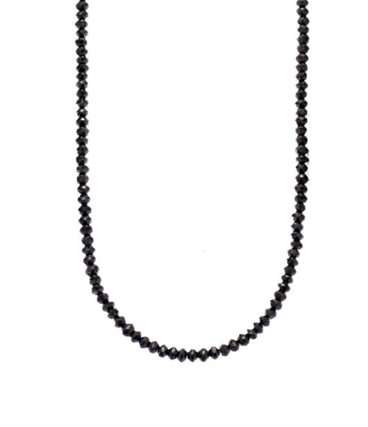 Sethi Couture Faceted Black Diamond Necklace - 18