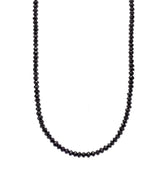 Sethi Couture Noir Faceted Black Diamond Necklace - 16"