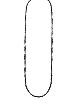 Sethi Couture Noir Faceted Black Diamond Necklace - 16