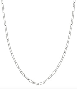 Sethi Couture White Gold Paper Clip Chain