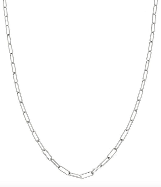 Sethi Couture White Gold Paper Clip Chain