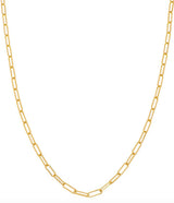 Sethi Couture Yellow Gold Paper Clip Chain