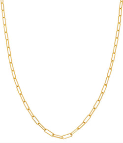 Sethi Couture Yellow Gold Paper Clip Chain