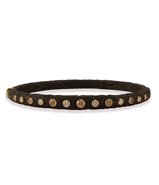 Sarah Graham Pebble Bold Diamond Hinged Cuff