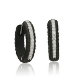 Sarah Graham Ridge Hinge Hoop Diamond Earrings