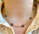 Sarah Graham Mixed Metal Ridge Necklace