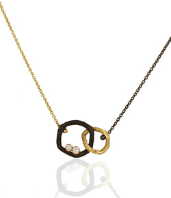 Sarah Graham Pebble Small Double Link Necklace
