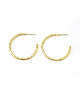 Ara 24kt Gold 7/8" Hoop Earrings