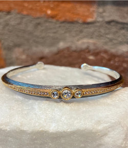 Arman 3 Diamond and 22kt Gold Cuff
