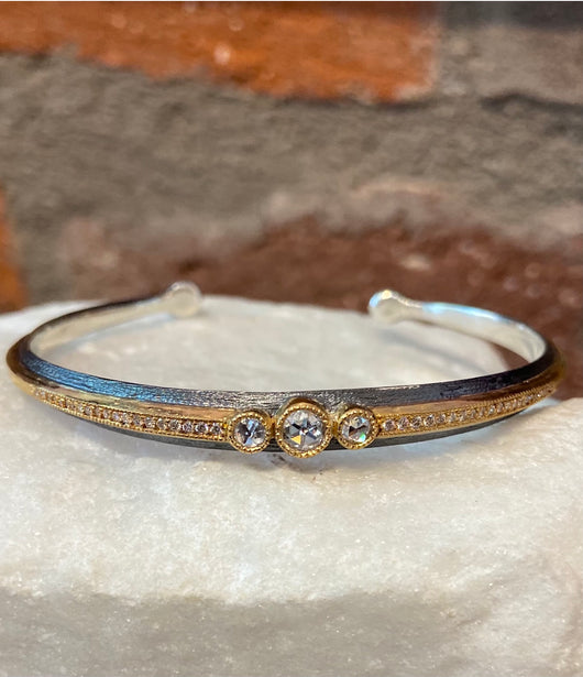 Arman 3 Diamond and 22kt Gold Cuff