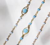 Gigi Clozeau Eye Bracelet with Turquoise Resin Pearls