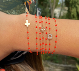 Gigi Clozeau Classic Gigi Bracelet with Coral Resin Pearls