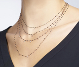 Gigi Clozeau Supreme One Diamond Necklace with Quartz Resin Pearls