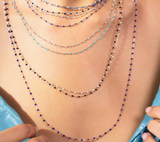 Gigi Clozeau Classic Gigi Necklace with Baby Blue Resin Pearls - 16.5" Length