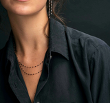 Gigi Clozeau Classic Gigi Necklace with Black Resin Pearls - 16.5" Length