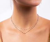 Gigi Clozeau Classic Gigi Necklace with White Resin Pearls - 16.5" Length