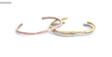 Jessica Weiss White Gold and White Diamond Small "Ripple" Cuff