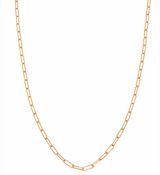 Sethi Couture Rose Gold Paper Clip Chain