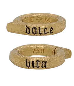 Erica Molinari Yellow Gold Circle Charm Holder