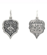 Erica Molinari Pointed Tear Drop Bee Silver Charm