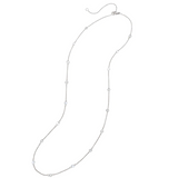Sethi Couture Cien Rose Cut Diamond and White Gold Chain Necklace