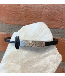 Pat Flynn 18kt Palladium Collar Nail Bracelet - Size Medium