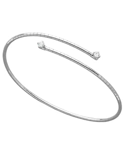 Mattia Cielo Rugiada White Gold and Two Diamond Tennis Bracelet