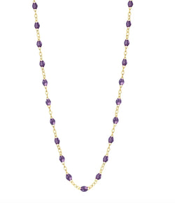 Gigi Clozeau Classic Gigi Necklace with Violet Resin Pearls - 17.7