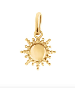 Gigi Clozeau Yellow Gold Sun Pendant