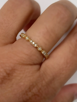 Sethi Couture White Diamond and White Gold Art Deco Eternity Band