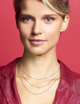 Gigi Clozeau Supreme One Diamond Necklace with Quartz Resin Pearls