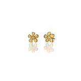 Annie Fensterstock Mini Flower Stud Earrings