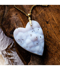 Alex Sepkus Druzy Heart and Diamond 