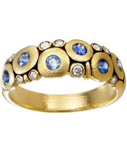 Alex Sepkus Blue Sapphire and Diamond 