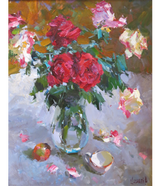 "Red and White Roses"