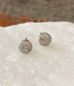 Andi Alyse White Gold and Diamond Darling Dot Earrings
