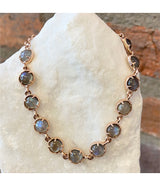 Andi Alyse Rose Gold and Labradorite Circle Bracelet