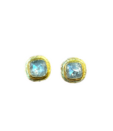 Ara 24K Natural Grey Opaque Diamond Post Earrings