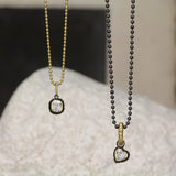 Sarah Graham Chroma Bezel Pendant with Heart Shaped Diamond