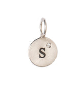 Heather Moore Silver 'S' Charm with Diamond